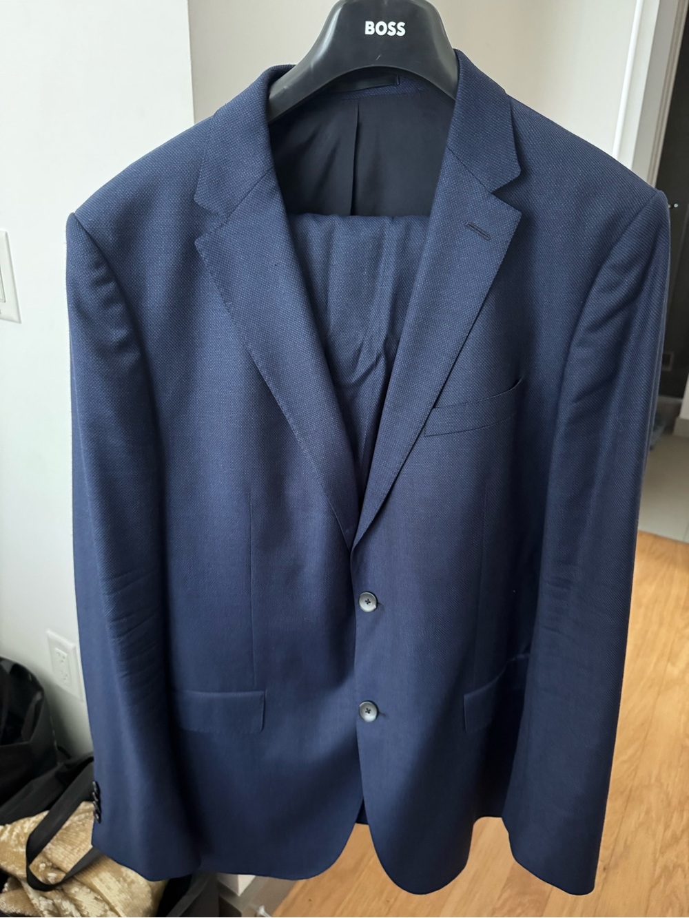 Hugo Boss Navy Blue Two-Button Men's Suit
